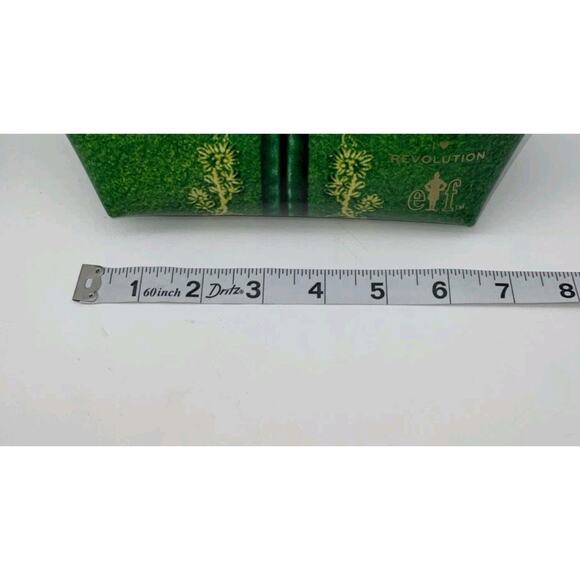 BUDDY Christmas Elf Green White Makeup Cosmetic Zip Bag I Heart Revolution NWT - Picture 6 of 6